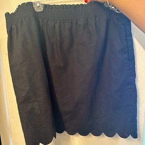 Beautiful black JCrew scalloped skirt size 20